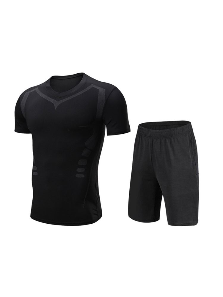 Herren Pullover Shorts Laufsport-sets