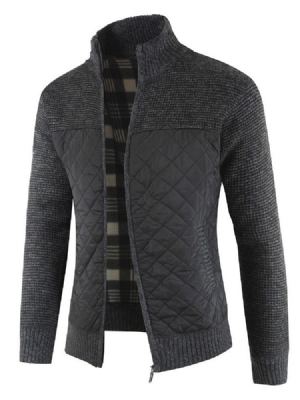 Color Block Patchwork Standard Herren Slim European Sweater