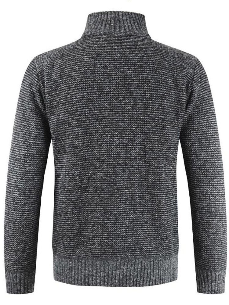 Color Block Patchwork Standard Herren Slim European Sweater