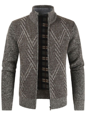 Herren Kleiderständer Kragen Patchwork Standard Slim Casual Pullover