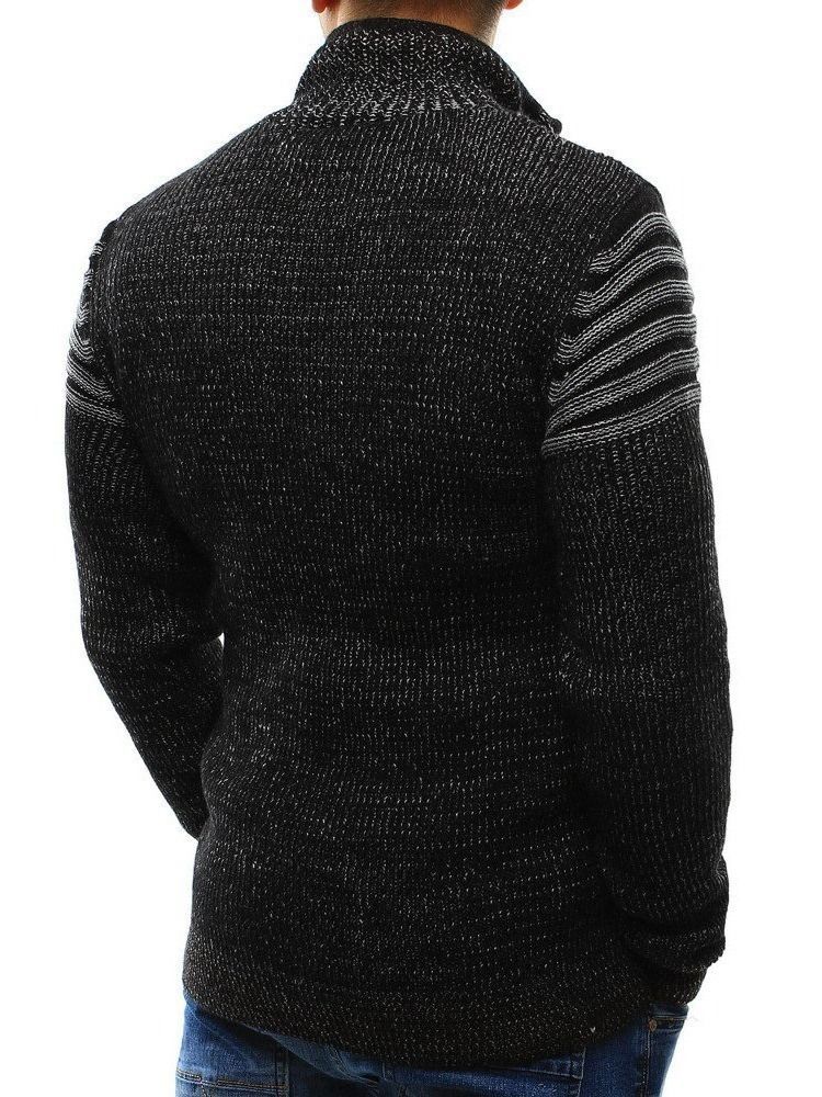 Herren Standard Color Block Loch Winter European Sweater