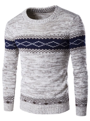 Jacquard Vogue Pullover Herren Pullover