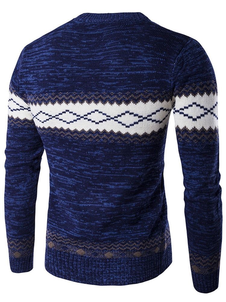 Jacquard Vogue Pullover Herren Pullover