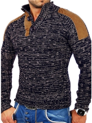 Kragenknopf Standard Fashion Herren Pullover