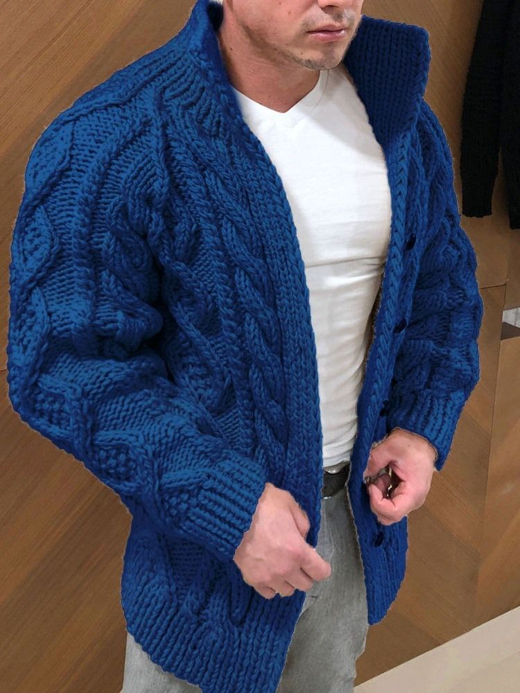 Normaler Einreihiger Schmaler Pullover Mit Rollkragen Für Herren