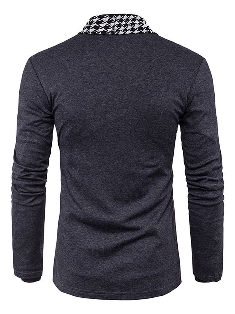 Standard-herbst-pullover Mit Hahnentritt-muster Slim