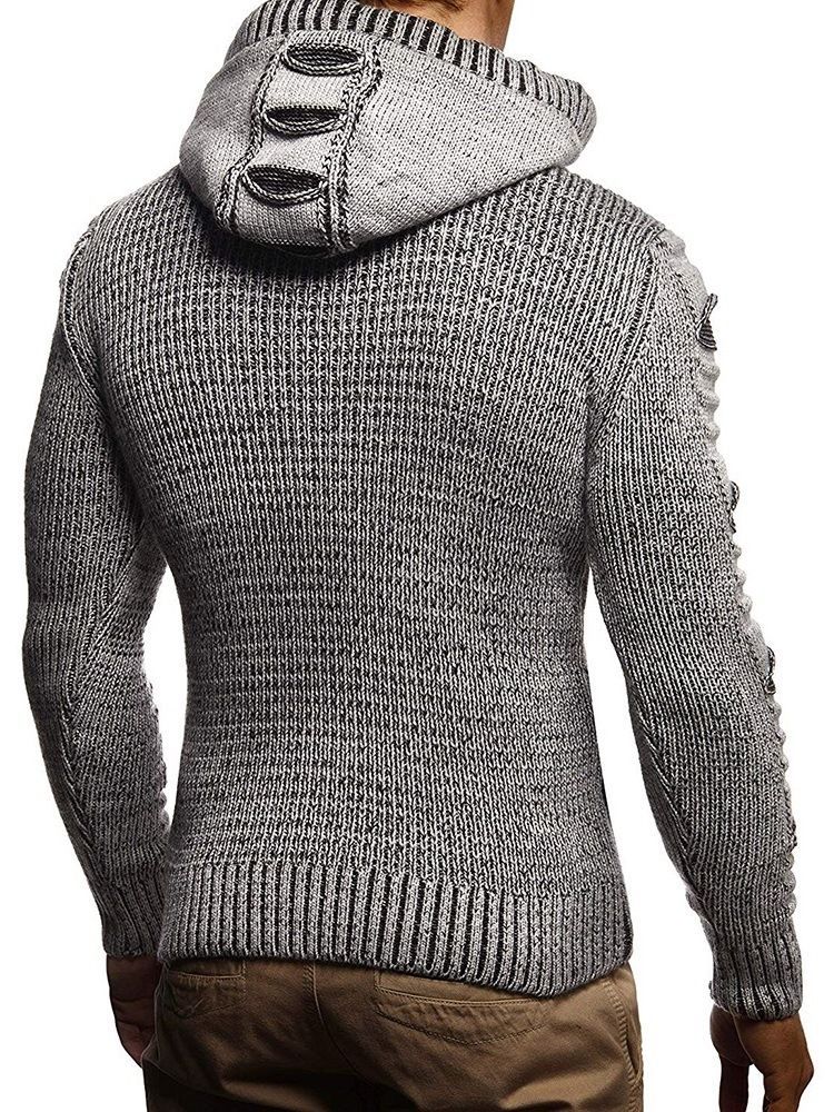 Standard Slim Herren Pullover Mit Reißverschluss