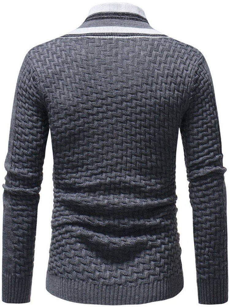 Standardstreifen-patchwork-herbst-europäischer Herrenpullover Men