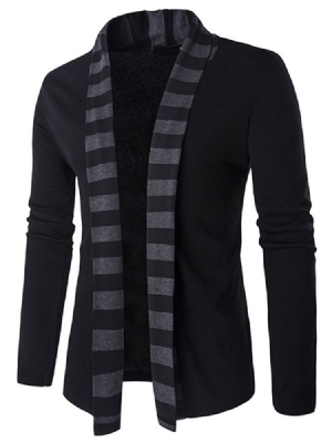 Stripe Cardigan Casual Herren Pullover Men