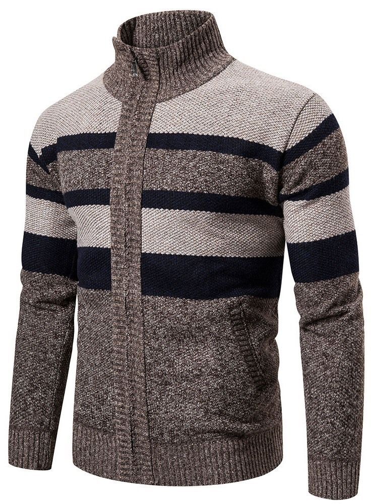 Stripe Standard Korean Herbst Herren Pullover