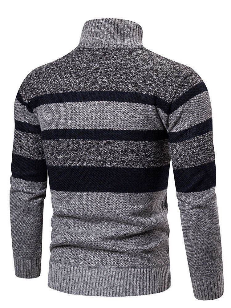 Stripe Standard Korean Herbst Herren Pullover