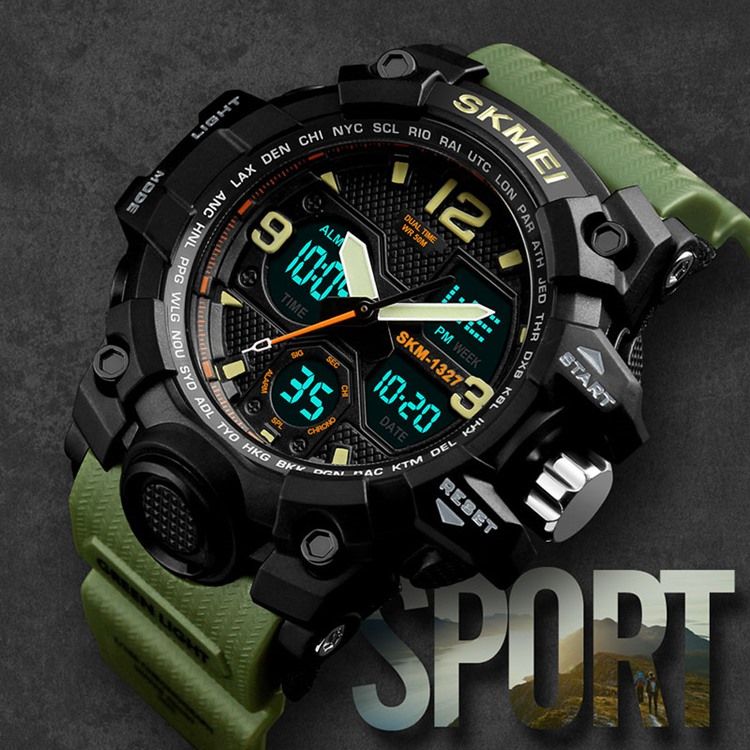 Herren-sport-multifunktions-multi-color-doppelbewegungs-herrenuhr