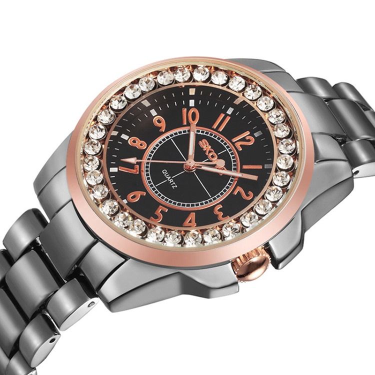 Jyy New Style Diamante Leuchtzeiger Herrenuhr