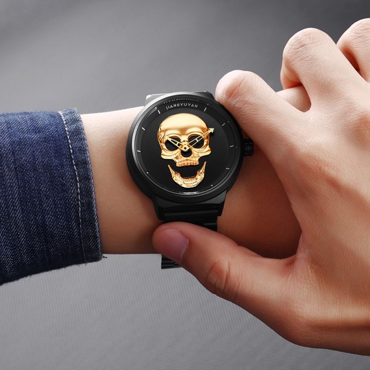 Skull Smile Wasserdichte Herrenuhr