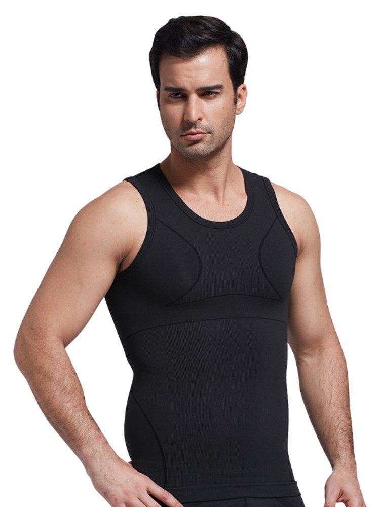 Anti-schweiß Atmungsaktives Body Shaping Sportwesten Top Für Herren Top