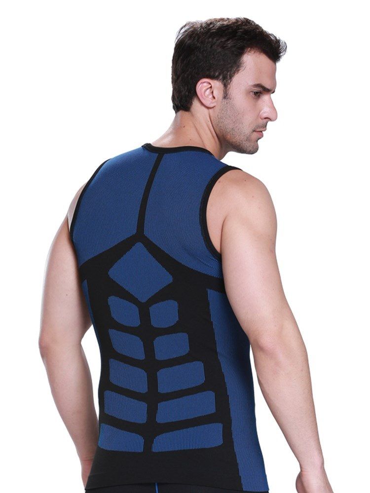 Color Block Anti-schweiß Quick Dry Sports Vest Top Für Herren