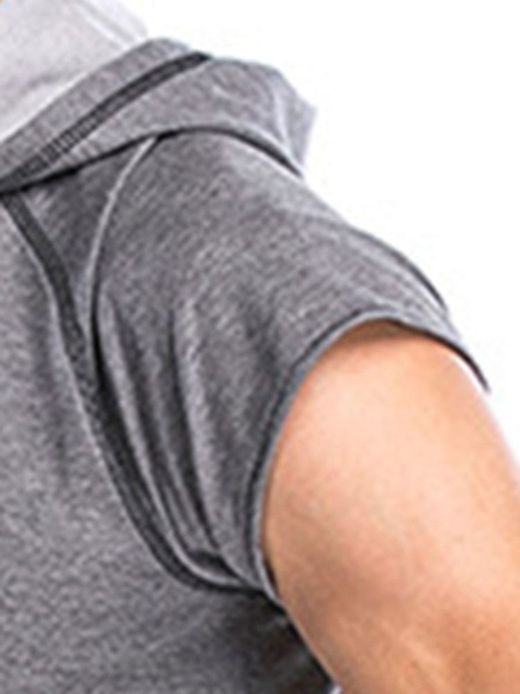 Herren Anti-friction-kurzarm-pullover Mit Kapuze Sporttops