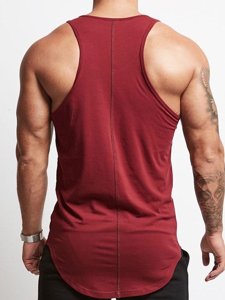 Männer Print Ärmellose Pullover Gym Sports Tanktops