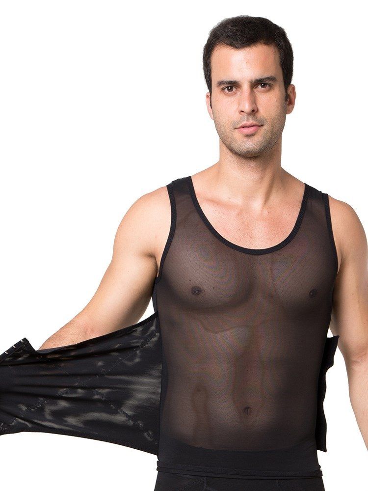 Mesh Atmungsaktives Verstellbares Herren-oberteil Bustier