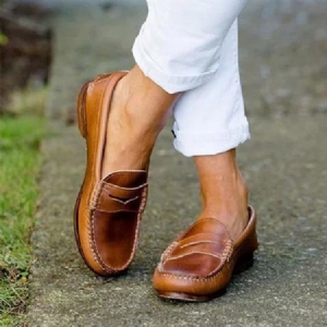 Damen Slip-on Faden Flach Mit Legeren Dünnen Schuhen