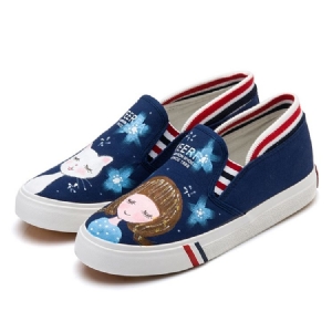 Süße Cartoon-slipper Aus Canvas Für Damen