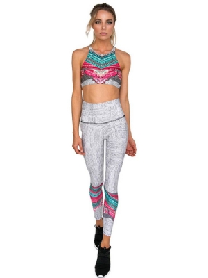 Ärmellose Sport-sets Mit Farbblock-design Und Patchwork Für Damen