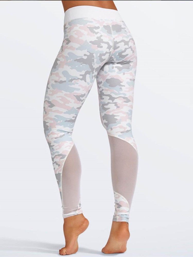 Anti-schweiß-camouflage-patchwork-sportsets In Voller Länge Für Damen