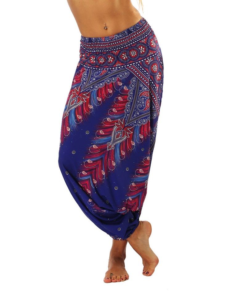 Bohemian Geometry Print Looseyoga Haremshose Für Damen