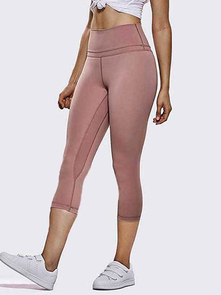 Damen Atmungsaktive Feste Patchwork-volleyballhosen Yogahose Tiktok-leggings Mit Hoher Taille Wa