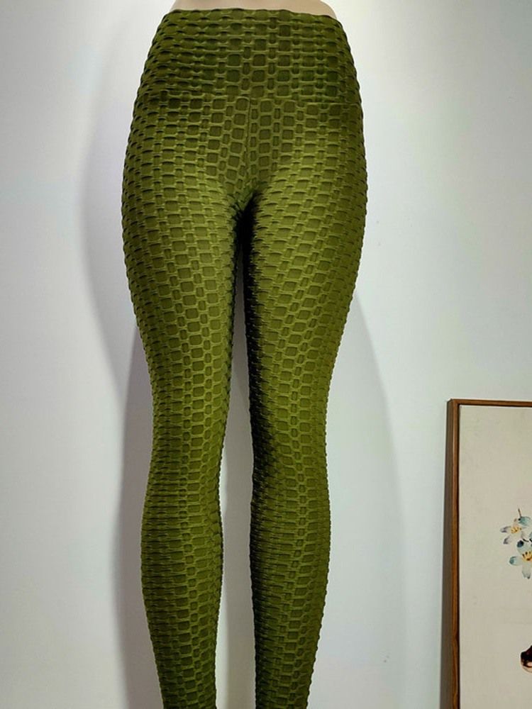 Damen Baumwollmischung Atmungsaktiv Knöchellang Hohe Taille Yogahose Tiktok Leggings