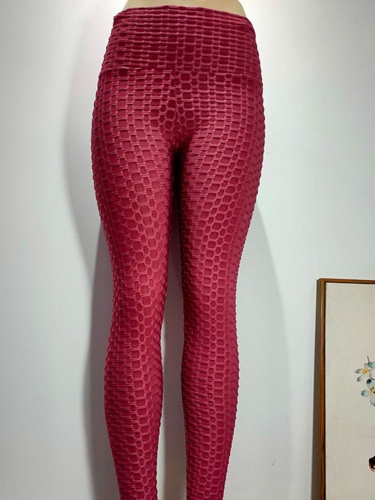 Damen Baumwollmischung Atmungsaktiv Knöchellang Hohe Taille Yogahose Tiktok Leggings