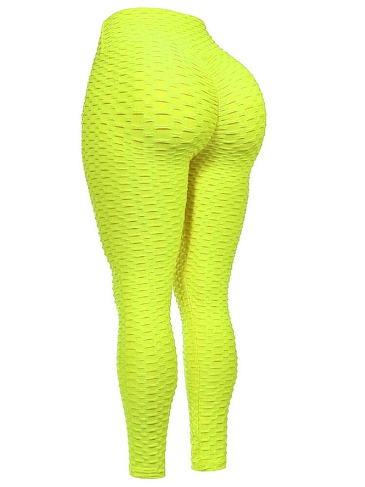 Damen Feste Anti-schweiß Knöchellange Yogahose Tiktok Leggings Mit Hoher Taille