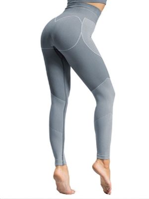 Damen Gestreifte Nylon-frauen-yogahose In Voller Länge Mit Hoher Taille Tiktok-leggings