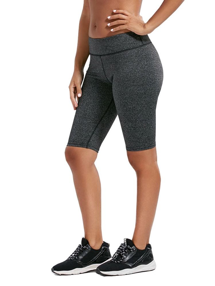 Damen Gym Sport Nahtlose Atmungsaktive Knielange Leggings Yogahose Hohe Taille Tiktok Leggings