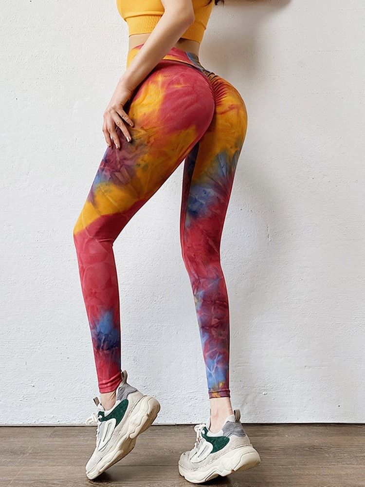 Damen Patchwork Color Block Anti-schweiß Knöchellangen Yogahosen Tiktok Leggings Mit Hoher Taille