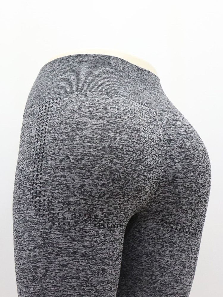 Damen Polyester Solide Nahtlose Gelenk Atmungsaktiv Weibliche Knöchellange Yogahose Hohe Taille Tiktok Leggings