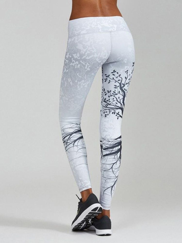 Damen Print Atmungsaktive Polyester Sommer Yogahose Hohe Taille Tiktok Leggings