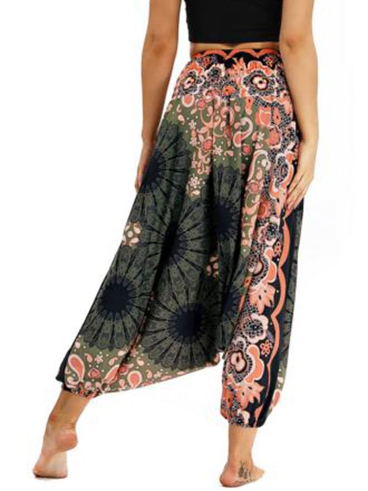 Damen-print Lose Elastische Taille Tanz Yoga Haremshose