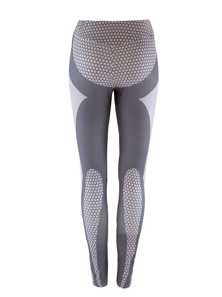 Damen Spandex Atmungsaktiv Bedruckte Frühlings-yogahose Mit Hoher Taille Tiktok-leggings