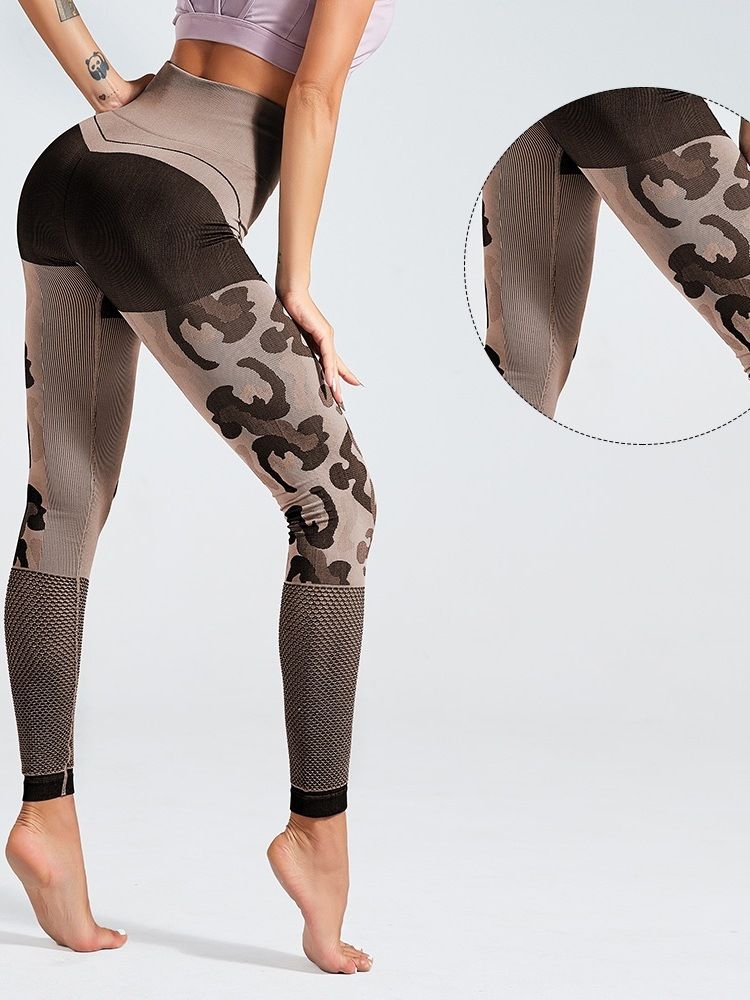 Frauen Nylon Laufhose Frühlings-yogahose Hohe Taille Tiktok Leggings