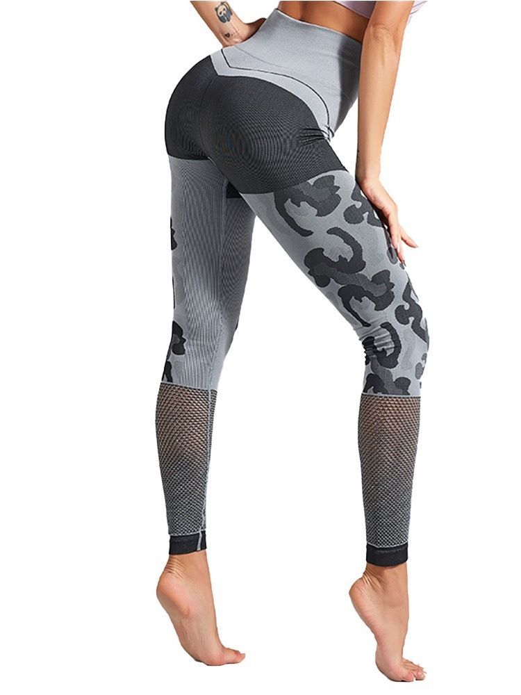 Frauen Nylon Laufhose Frühlings-yogahose Hohe Taille Tiktok Leggings