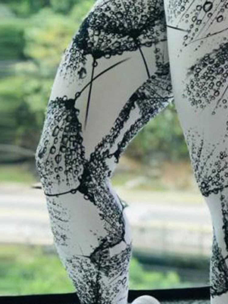 Frauen Print Color Block Atmungsaktive Ganzkörper Leggings Yogahose Hohe Taille Tiktok Leggings