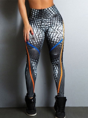 Frauen Print Digital Anti-schweiß Yoga Leggings Yogahose Tiktok Leggings Mit Hoher Taille