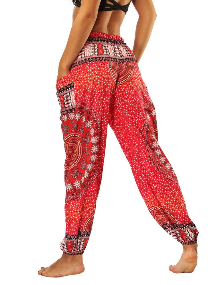 Frauen Print Geometrische Loose Dance Yogahosen