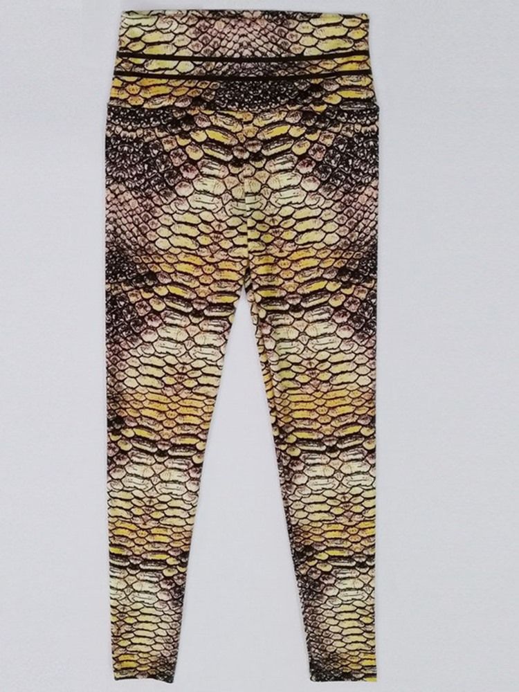 Frauen Serpentin Print Gym Sport Leggings Mit Hoher Taille Yogahosen Tiktok Leggings Mit Hoher Taille