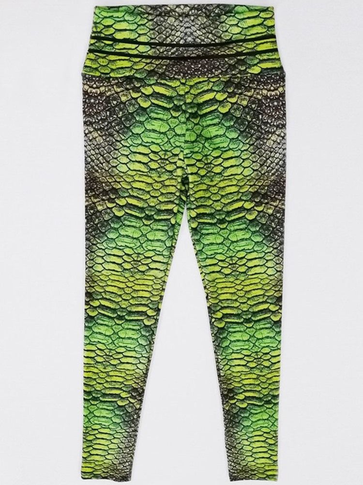 Frauen Serpentin Print Gym Sport Leggings Mit Hoher Taille Yogahosen Tiktok Leggings Mit Hoher Taille