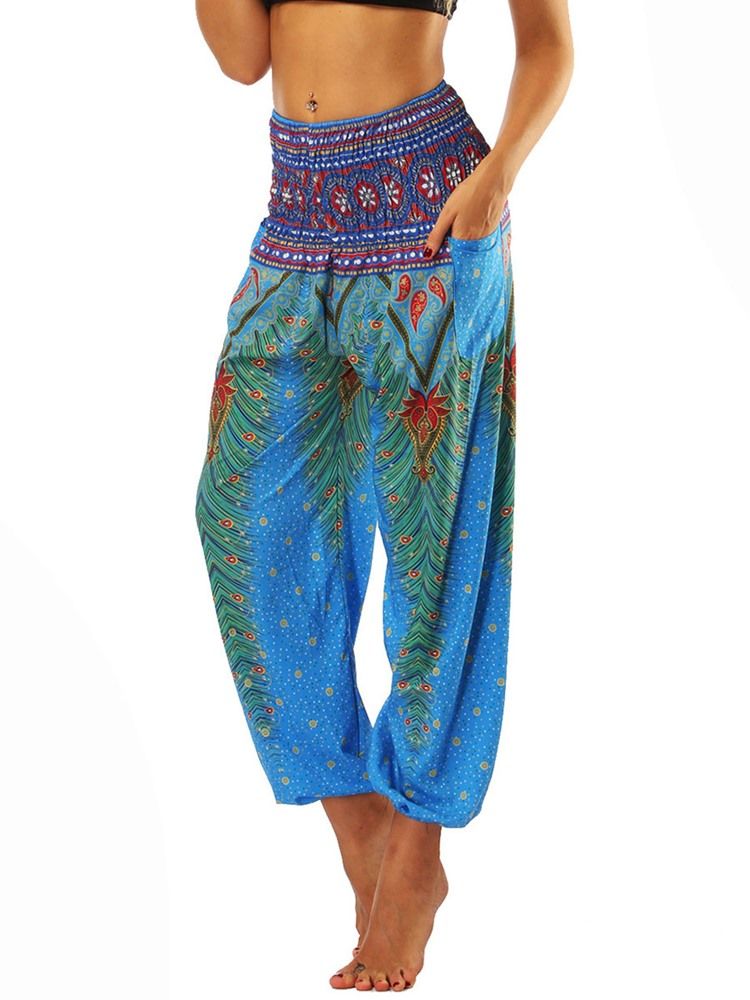 Geometrische Street Dance Yogahose Mit Boho-print Für Damen