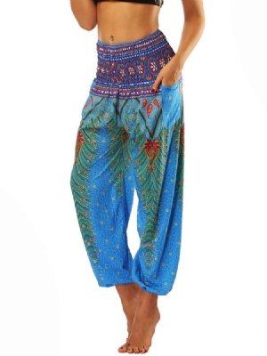 Geometrische Street Dance Yogahose Mit Boho-print Für Damen