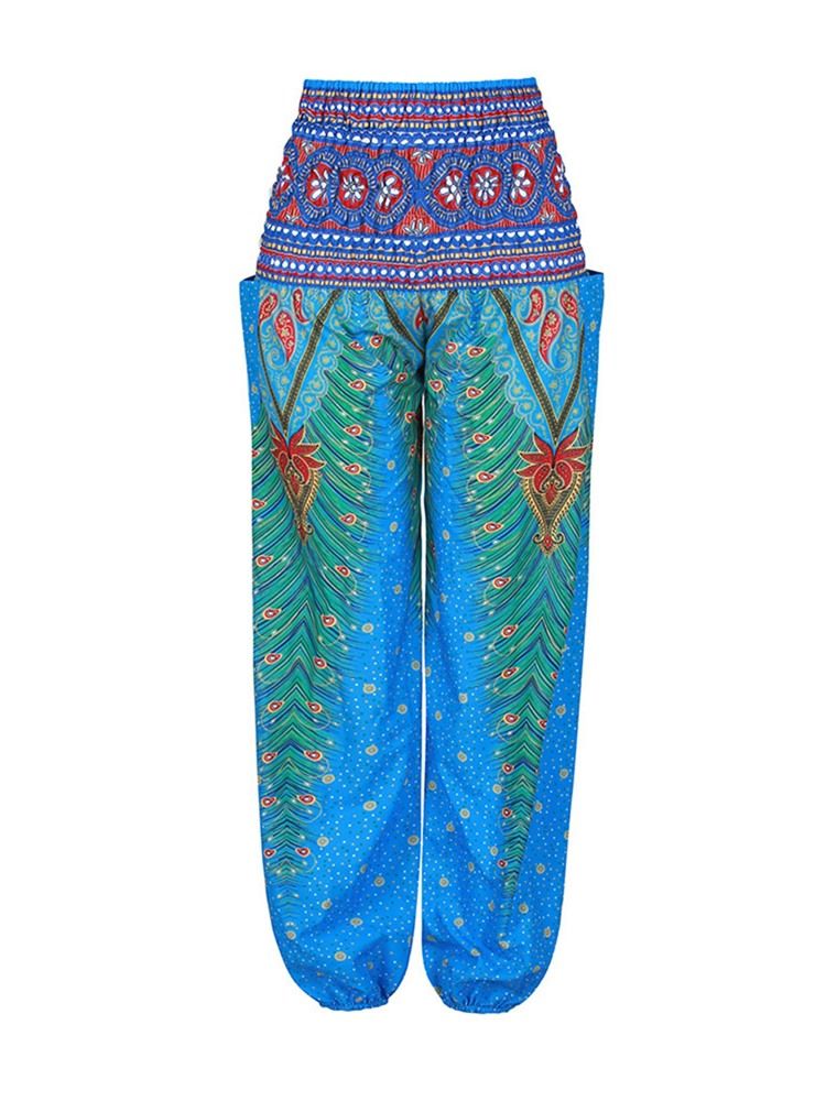 Geometrische Street Dance Yogahose Mit Boho-print Für Damen