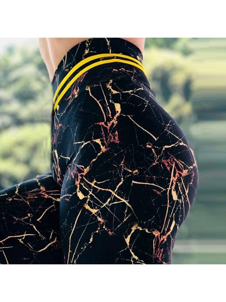 Quick Dry Print High Waist Damen Leggings Yogahosen High Waist Tiktok Leggings